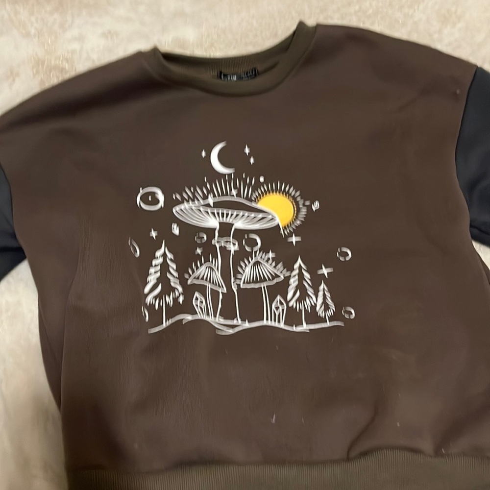 brown mushroom hoodie